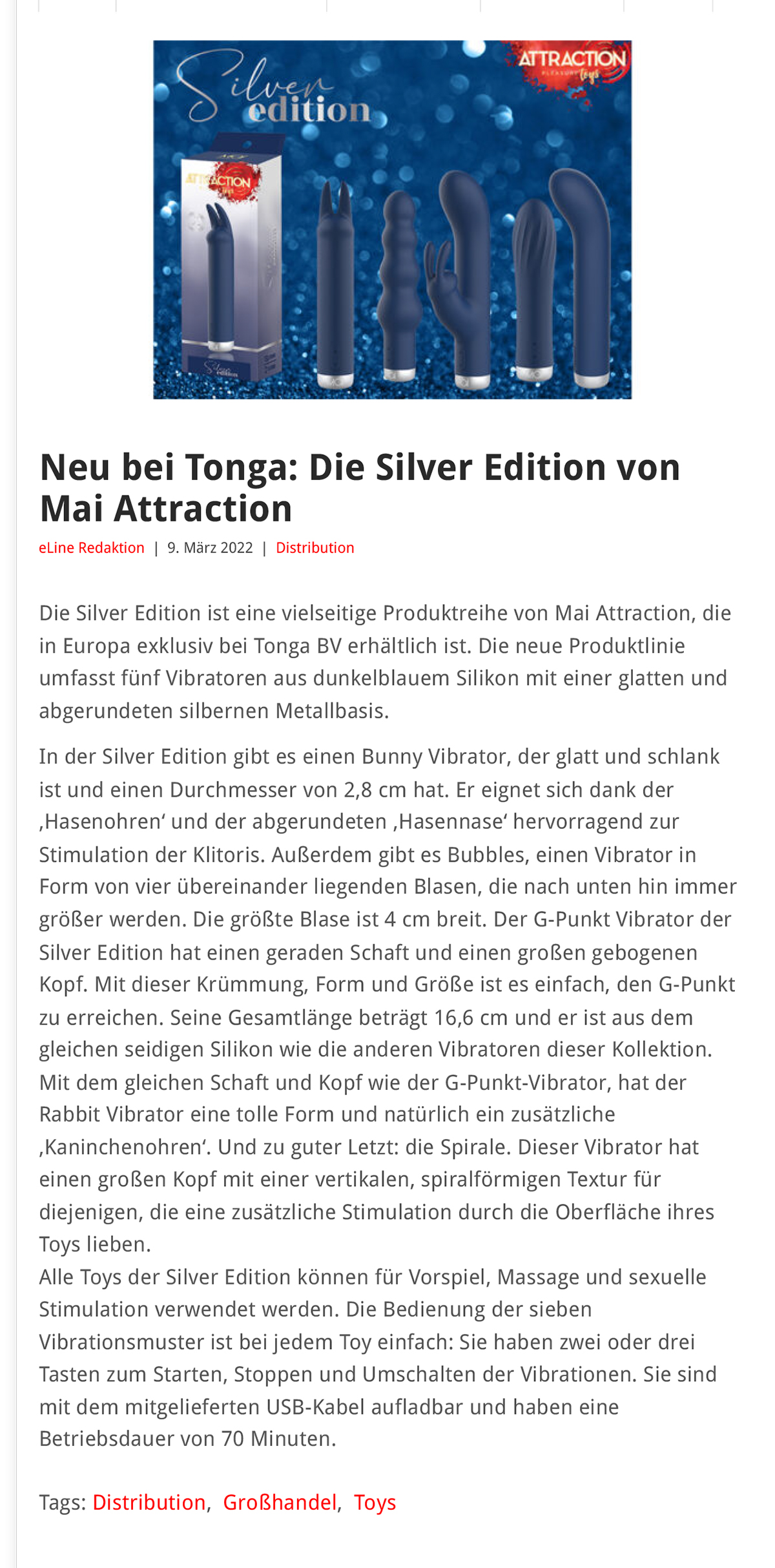 2022-03 eLine Online - Mai Attraction Silver Edition